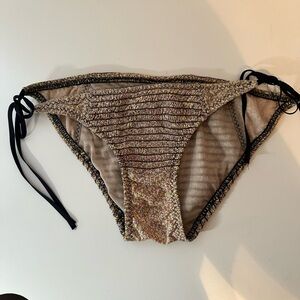Malia Mills Floral String Bikini Bottom women’s Size 2